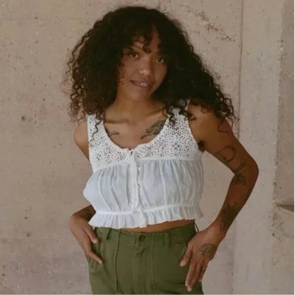 DOEN Camille Top In Salt Size Large - Picture 1 of 9